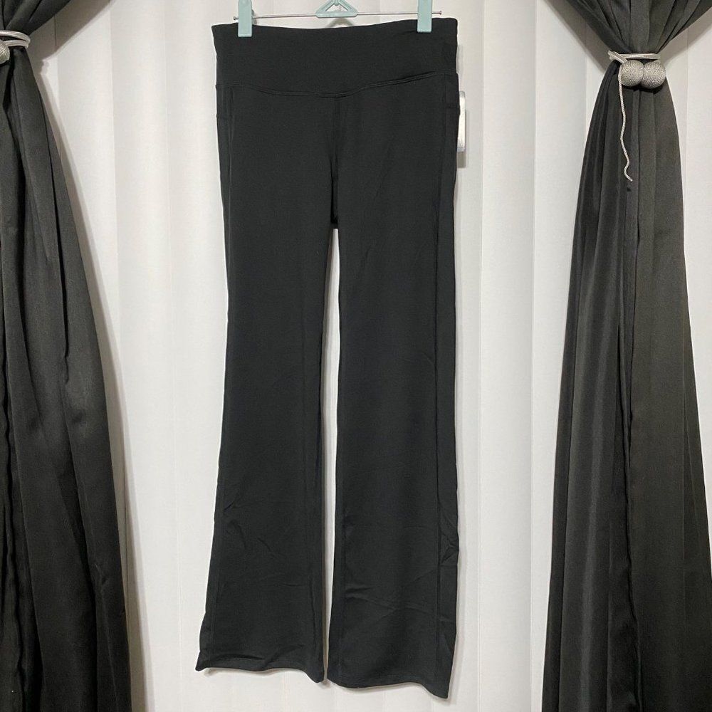 Champion “Curvy” black yoga pants , flare bottoms